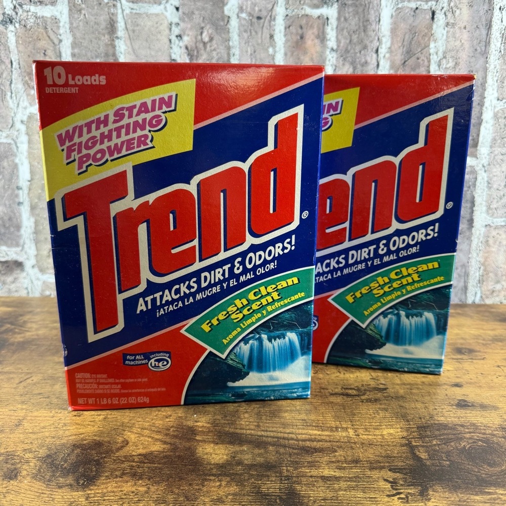 Trend Powder Laundry Detergent 2X 10 Loads (44oz) Vintage Fresh Clean Scent